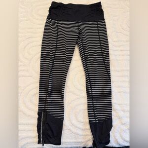 Lululemon Athletica Runday Crop Leggings, Size 4, Sporty Athletic Leggings